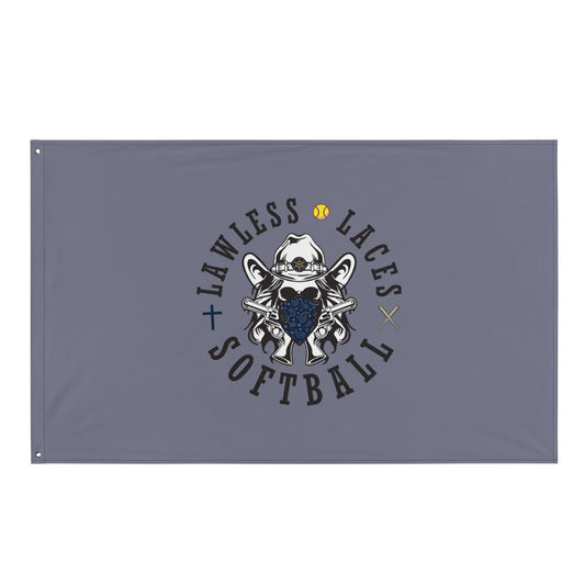 Flag | Lawless Laces Softball | Bandana Mascot Logo