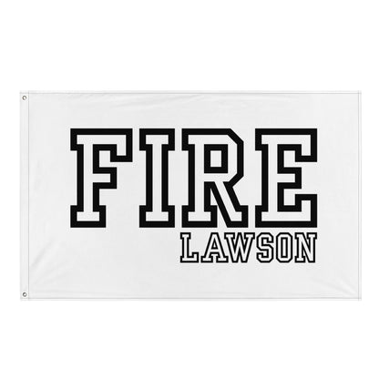 Flag | Lawson Fire Department | Script Logo