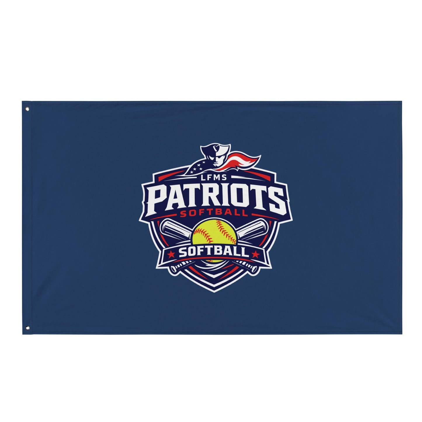 Flag | LFMS Athletics | Patriots Softball Logo