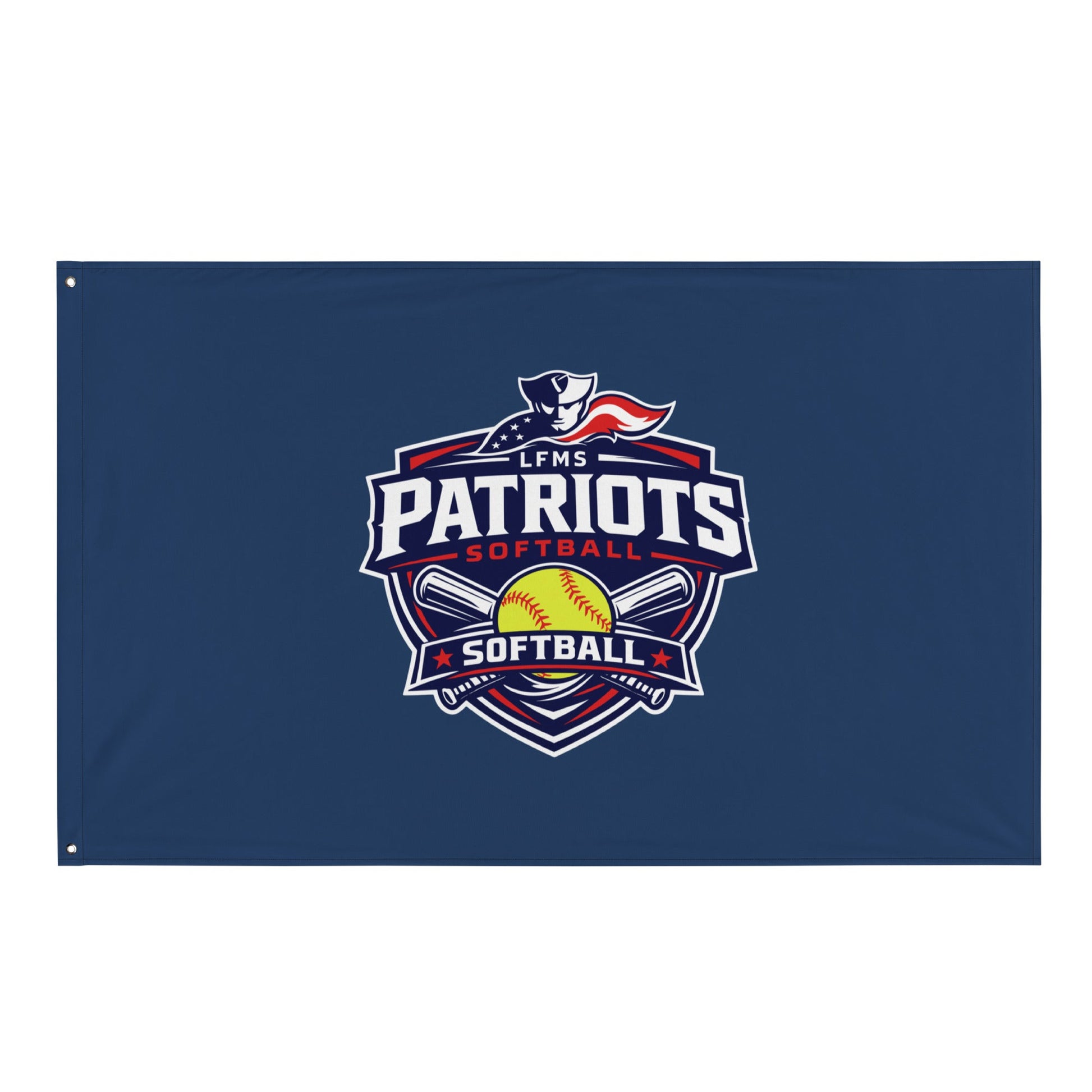Flag | LFMS Athletics | Patriots Softball Logo