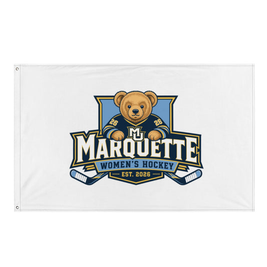 Flag | Marquette University Women's Hockey | Bear Athletics Logo