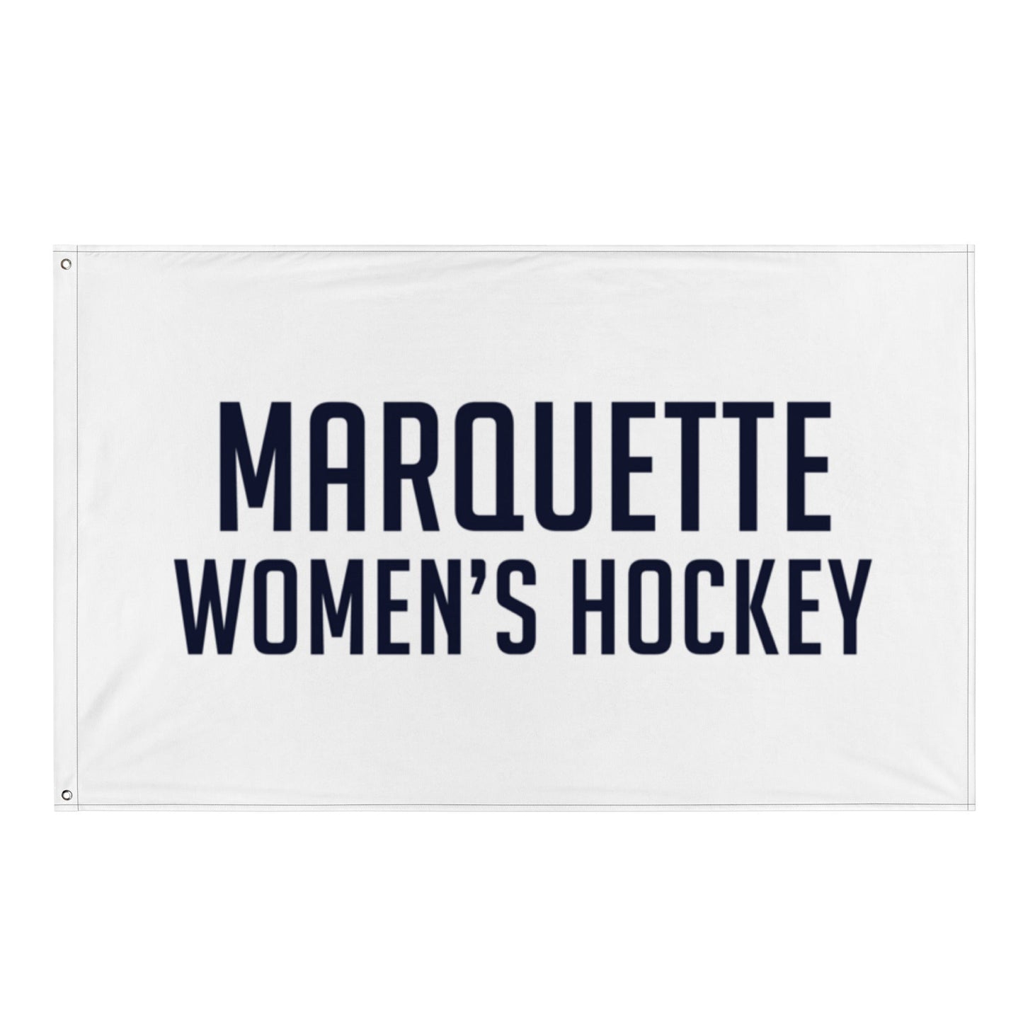Flag | Marquette University Women's Hockey | Collegiate Front Logo