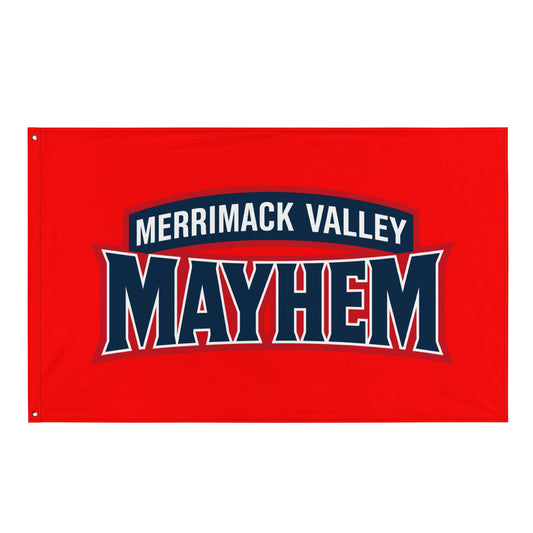 Flag | Merrimack Valley Mayhem | Script Logo