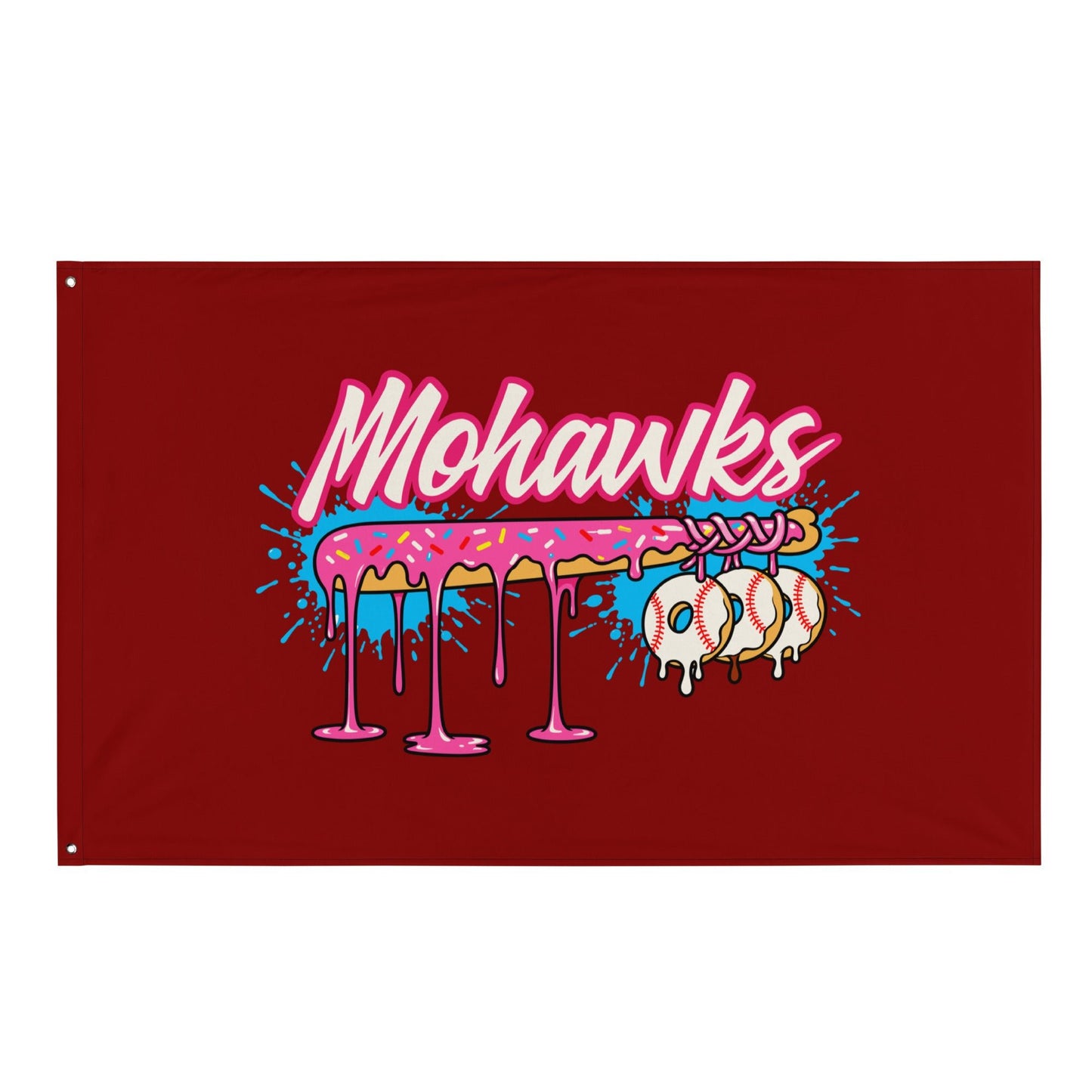 Flag | Mohawks | Pink Batters Logo