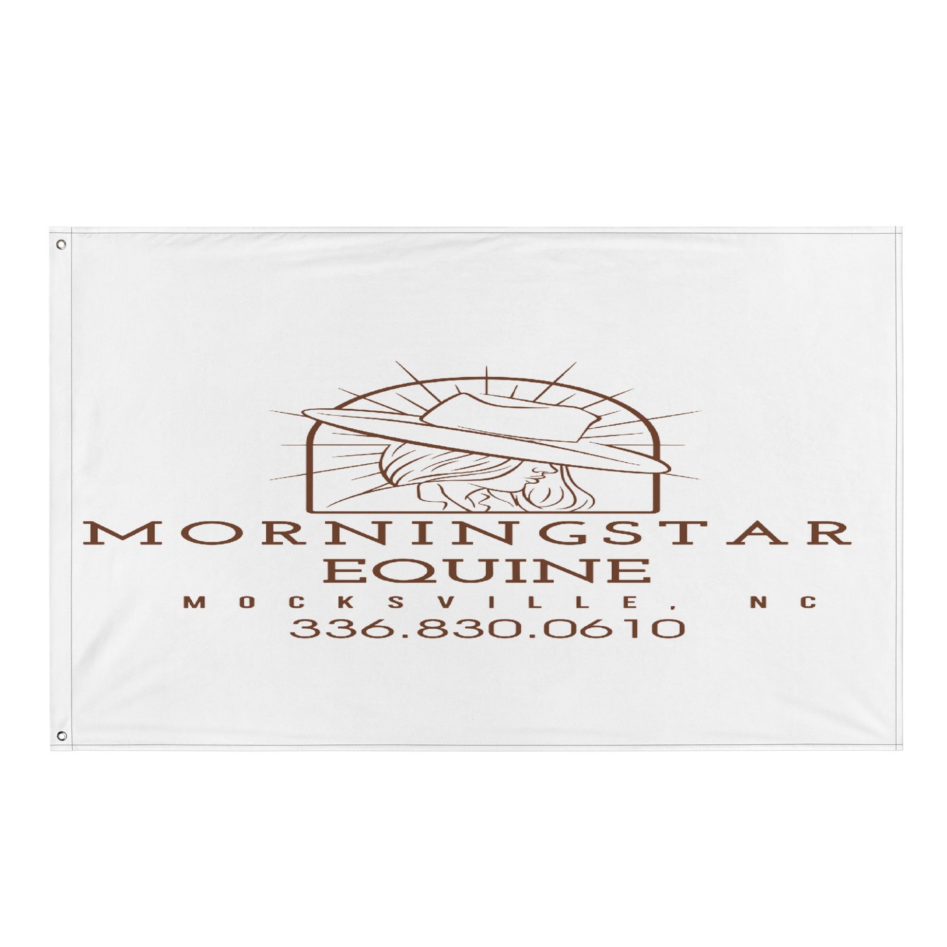 Flag | Morningstar Equine | Morningstar Equine Burnt Logo