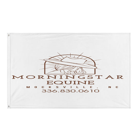 Flag | Morningstar Equine | Morningstar Equine Burnt Logo