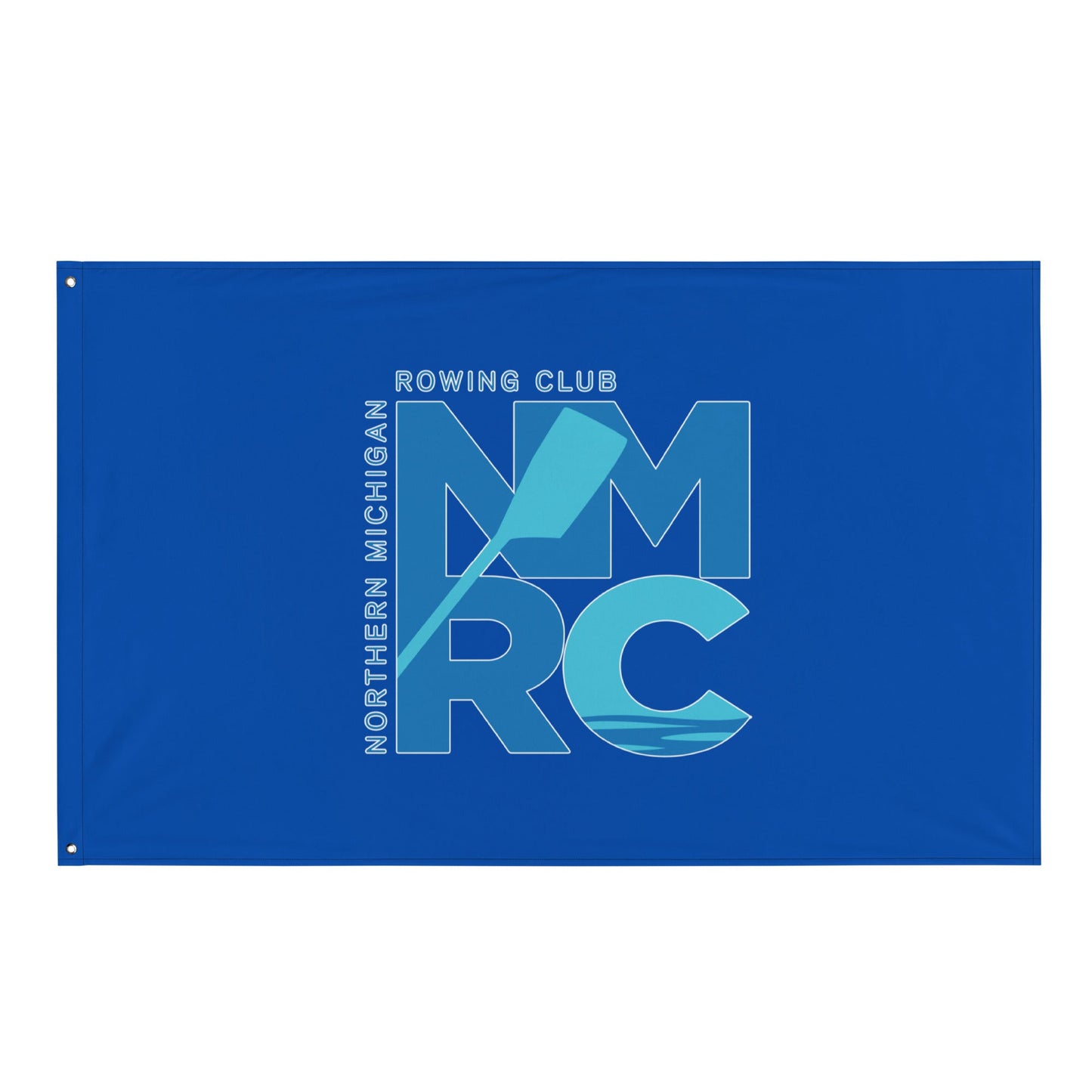Flag | Northern Michigan Rowing | Modern Script Logo