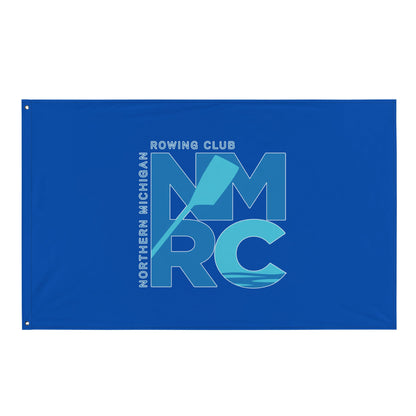 Flag | Northern Michigan Rowing | Modern Script Logo