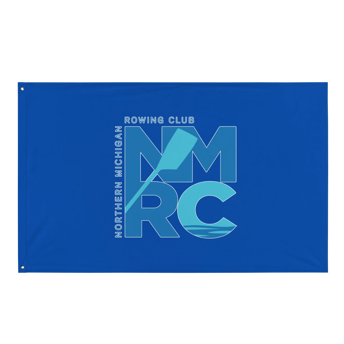 Flag | Northern Michigan Rowing | Modern Script Logo