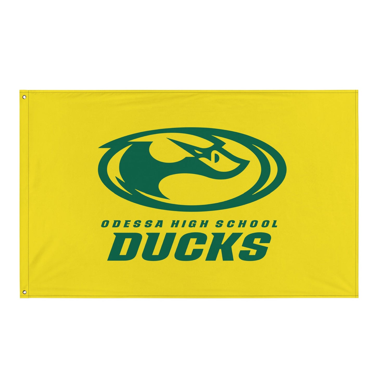 Flag | Odessa Girls Lacrosse | Ducks Green Logo