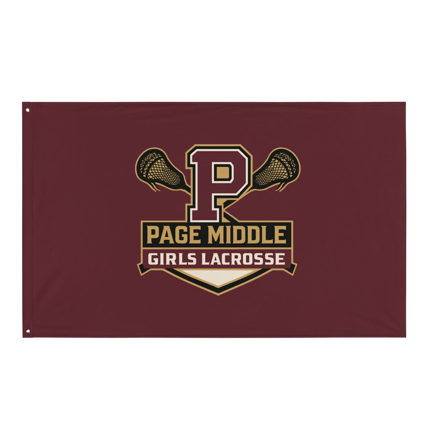Flag | Page Middle Girls Lacrosse | Block P Logo