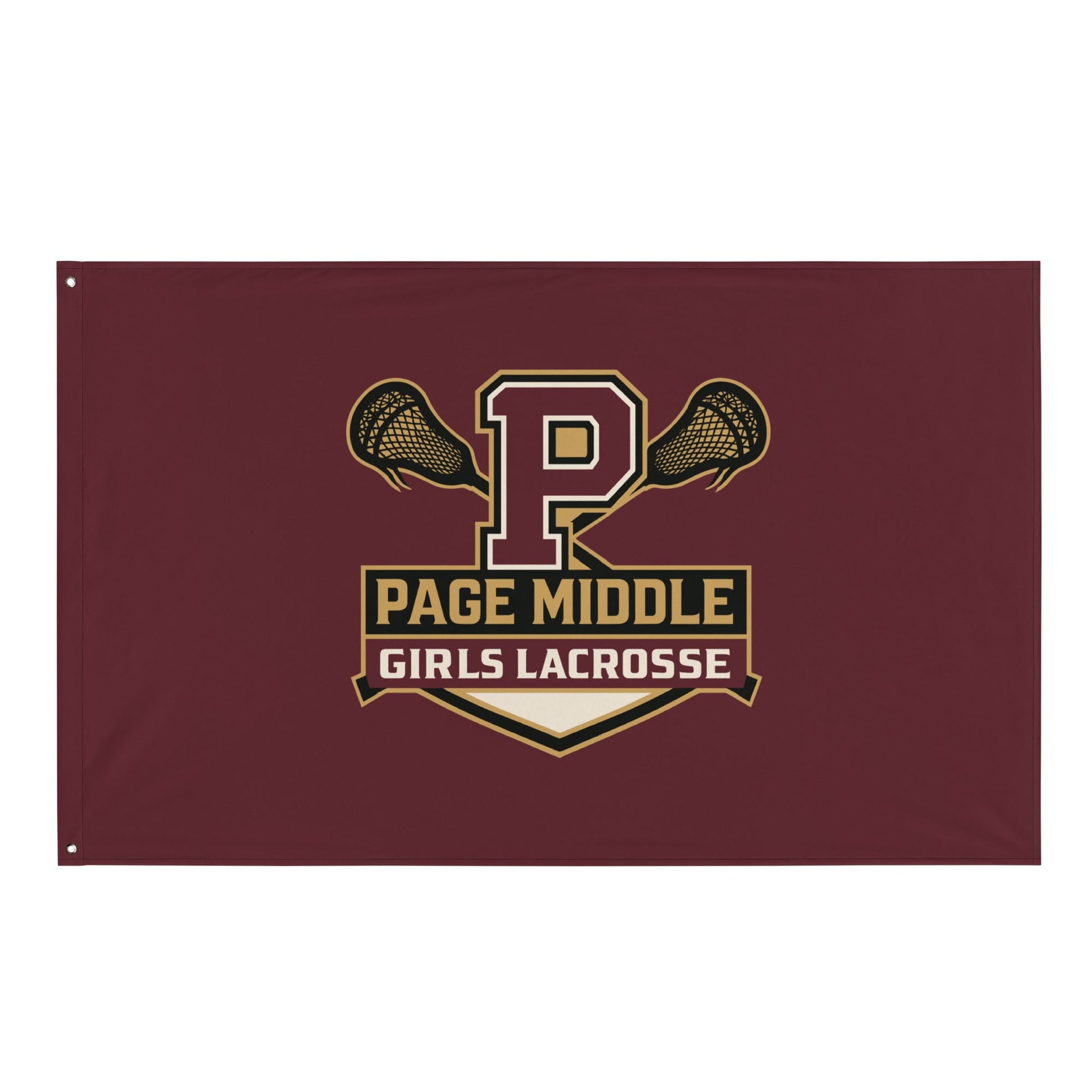 Flag | Page Middle Girls Lacrosse | Block P Logo