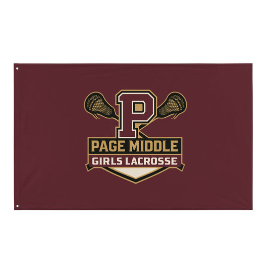 Flag | Page Middle Girls Lacrosse | Block P Logo
