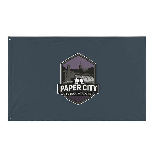 Flag | Paper City Futbol Academy | Vanguard Shield Logo