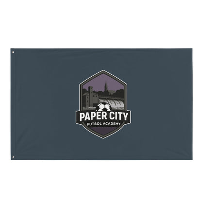 Flag | Paper City Futbol Academy | Vanguard Shield Logo
