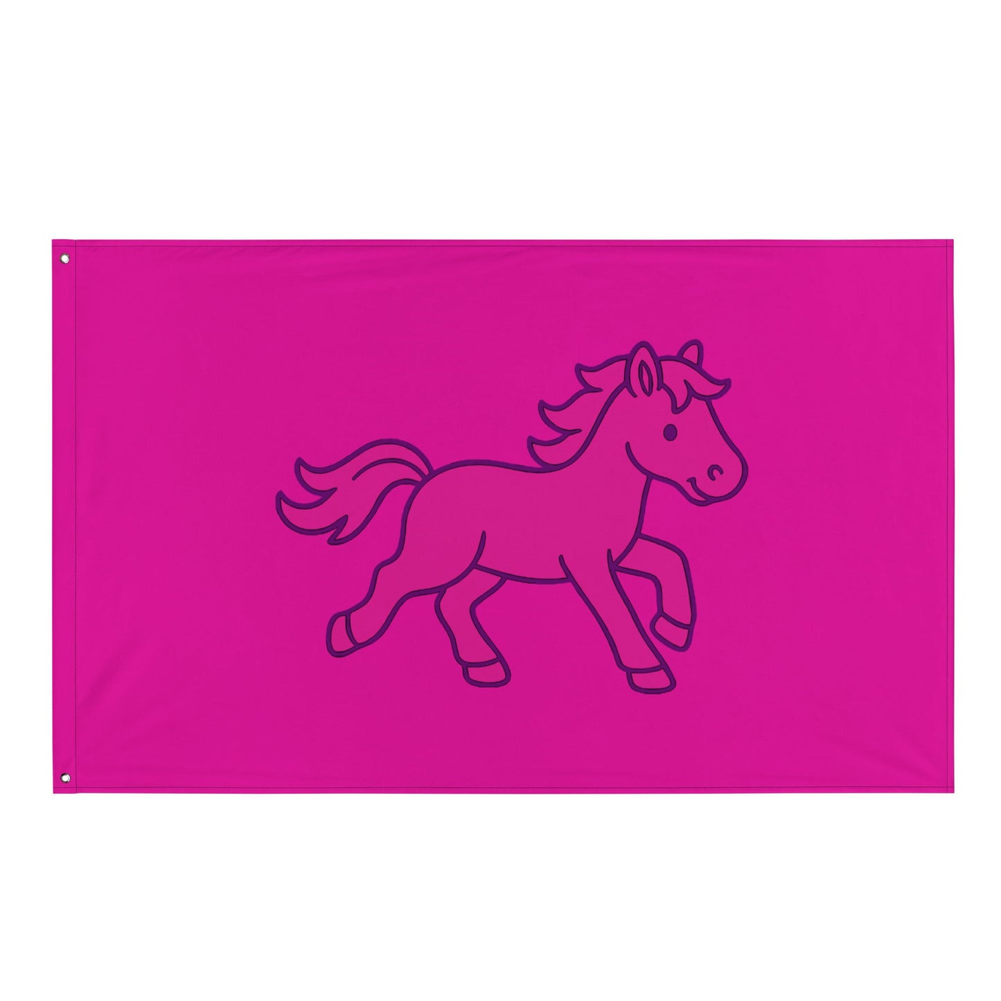 Flag | Pink Pony Athletic Club | Mascot Logo