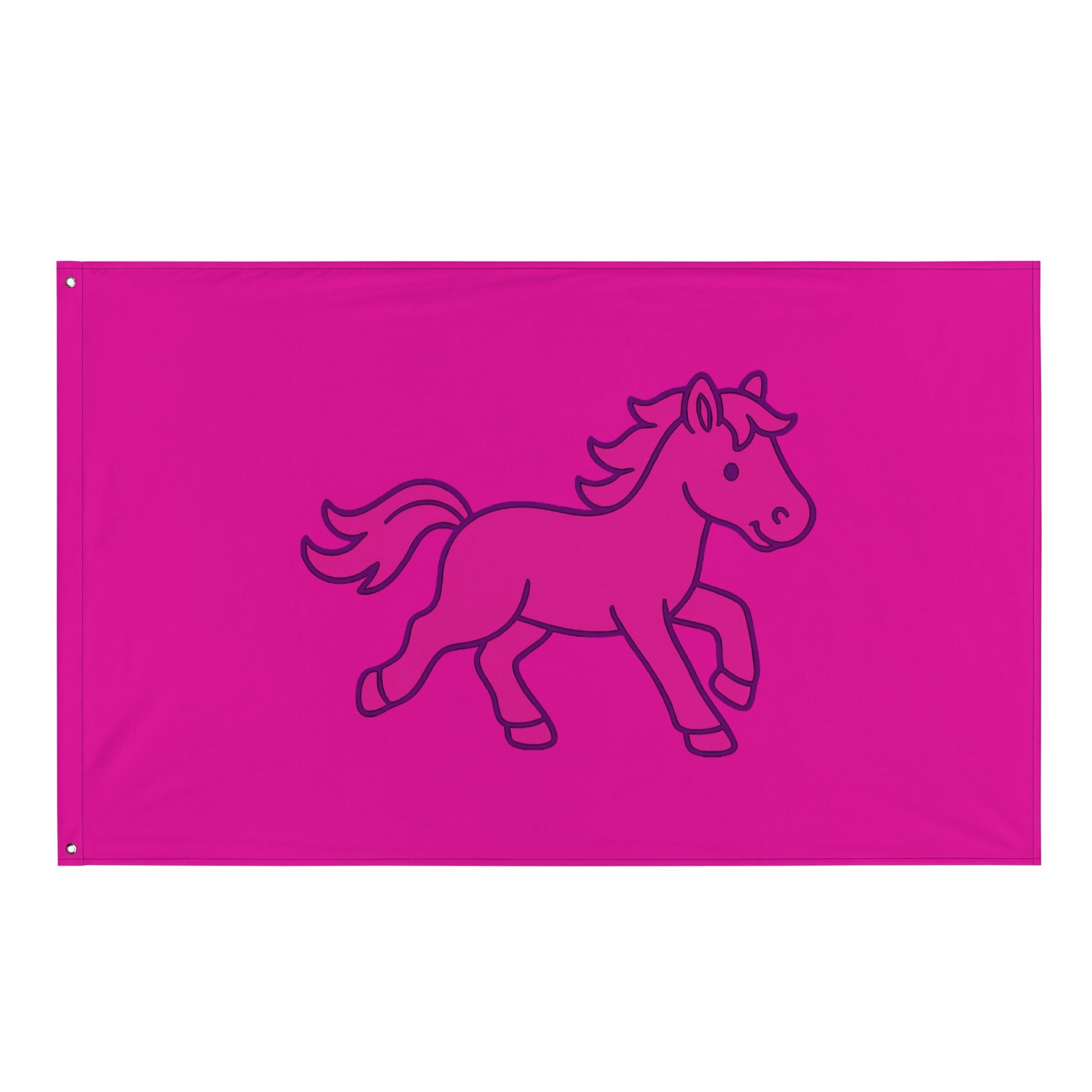 Flag | Pink Pony Athletic Club | Mascot Logo