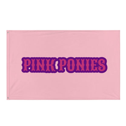 Flag | Pink Pony Athletic Club | Script Logo