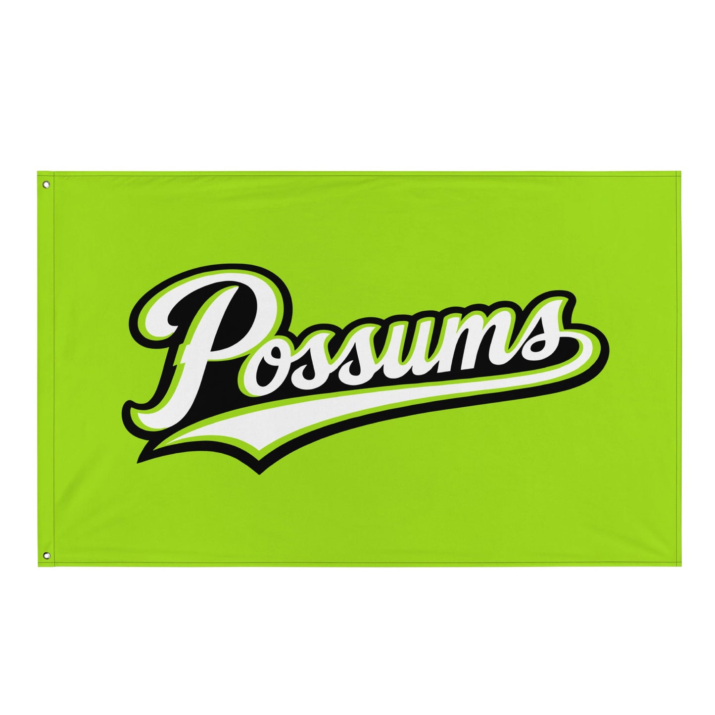 Flag | Possums | Script Logo
