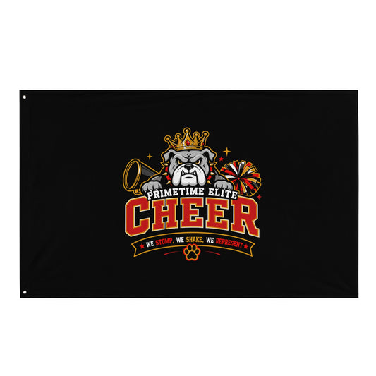 Flag | PTE Bulldog Cheer | Crest Logo