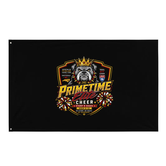 Flag | PTE Bulldog Cheer | Shield Logo