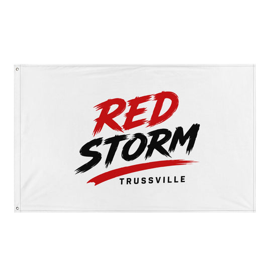 Flag | Red Storm | Modern Script Logo
