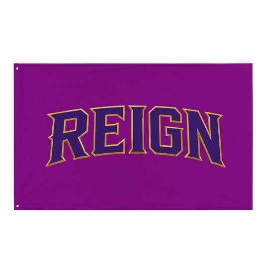 Flag | REIGN 10U Softball | Modern Script Logo