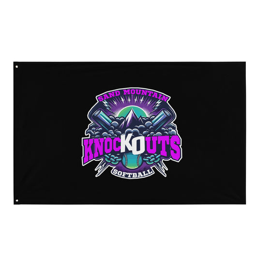 Flag | Sand Mountain Knockouts | Ball & Bat Logo