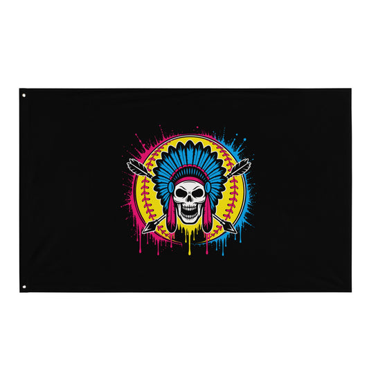 Flag | Savage Softball | Emblem Logo