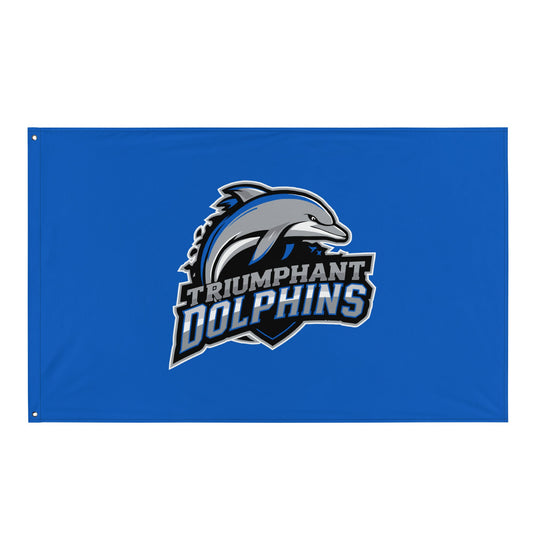 Flag | SE Triumphant Dolphins | Dolphins Mascot Logo