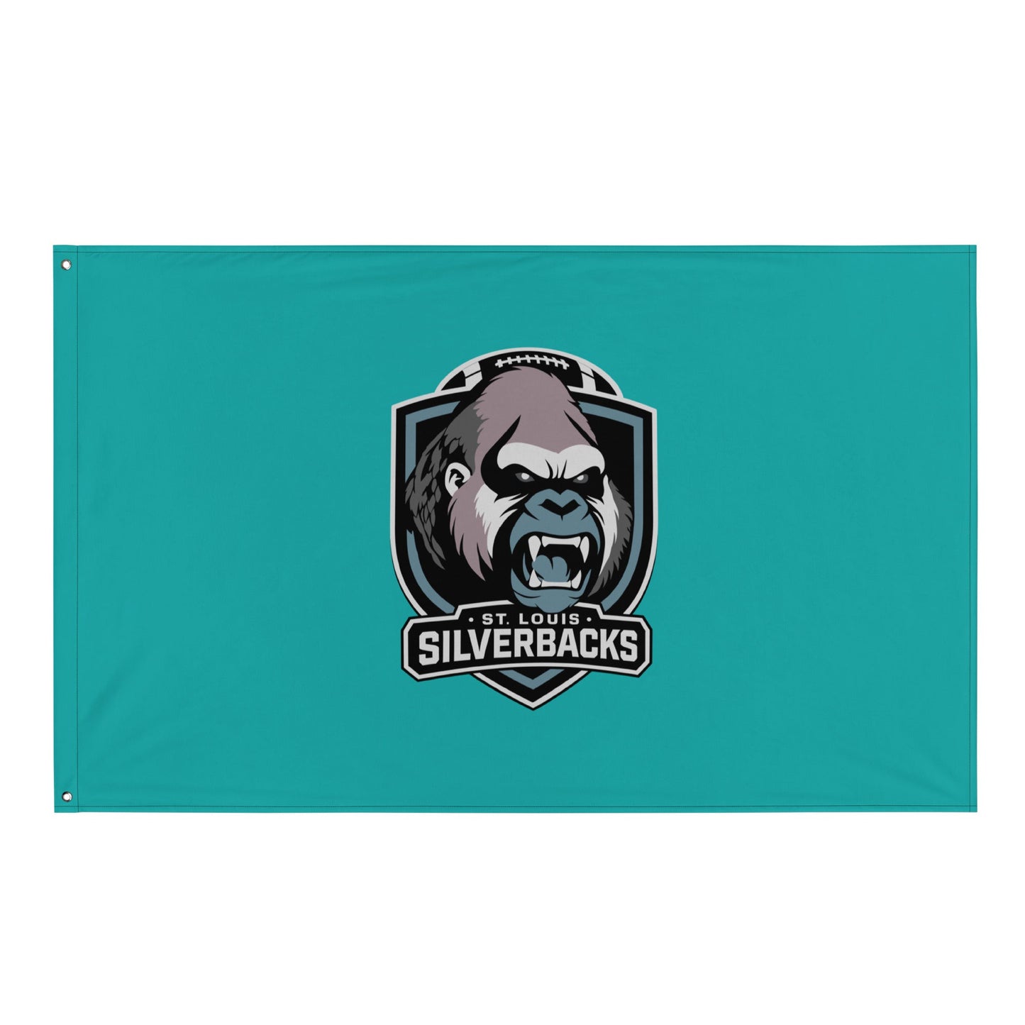 Flag | St. Louis Silverbacks Women’s Football Team | Shield Logo