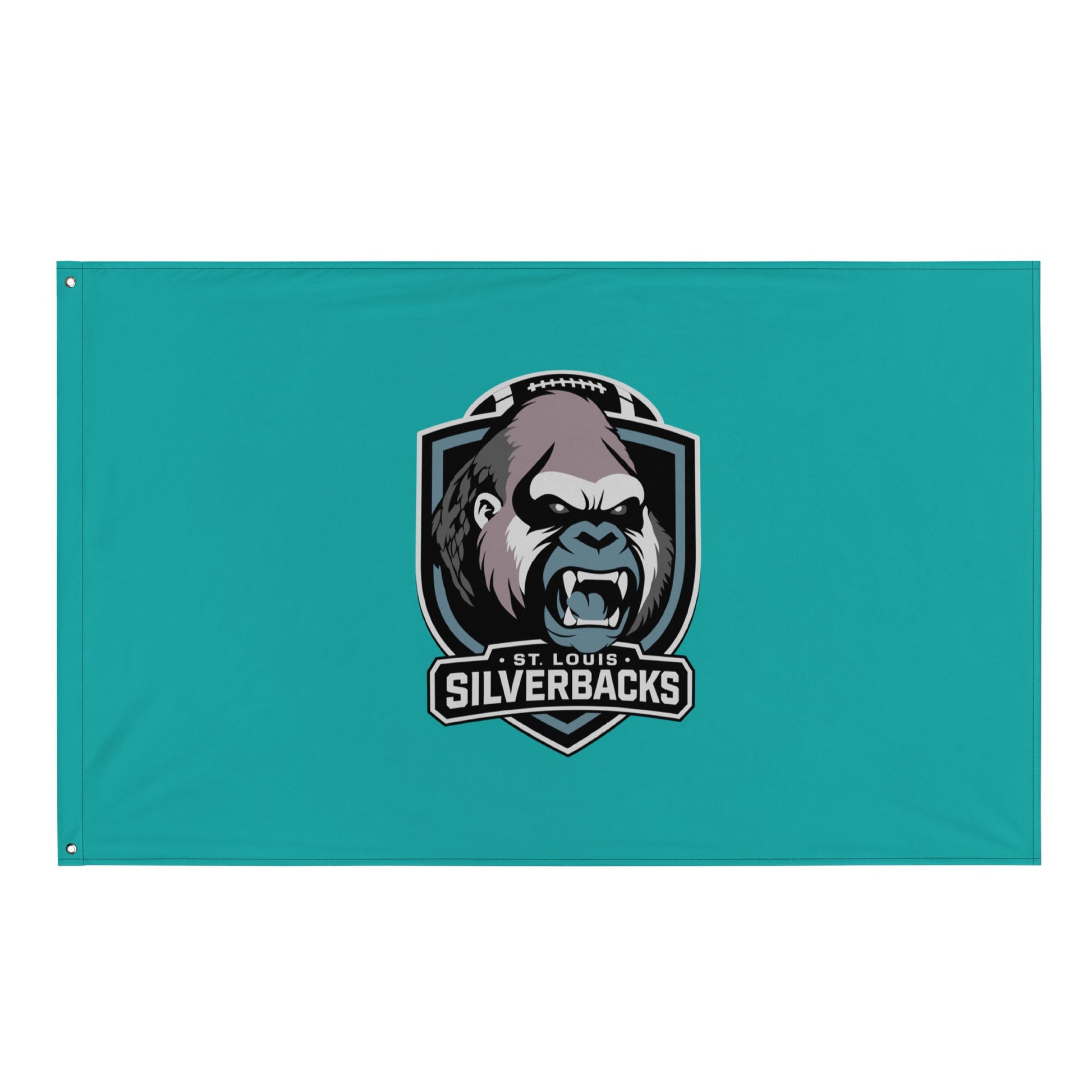 Flag | St. Louis Silverbacks Women’s Football Team | Shield Logo