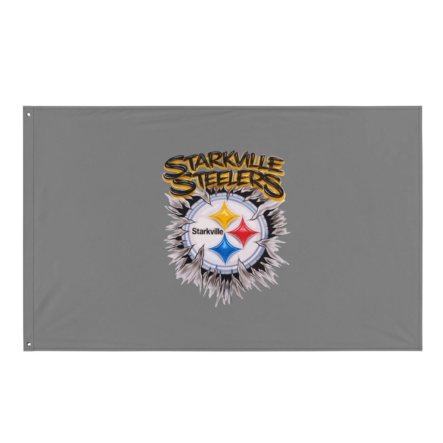 Flag | Starkville Steelers | Ripped Logo
