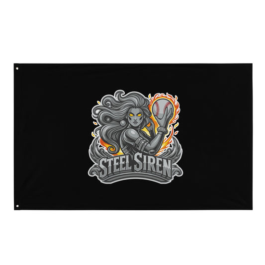 Flag | STEEL SIREN | Mascot Logo