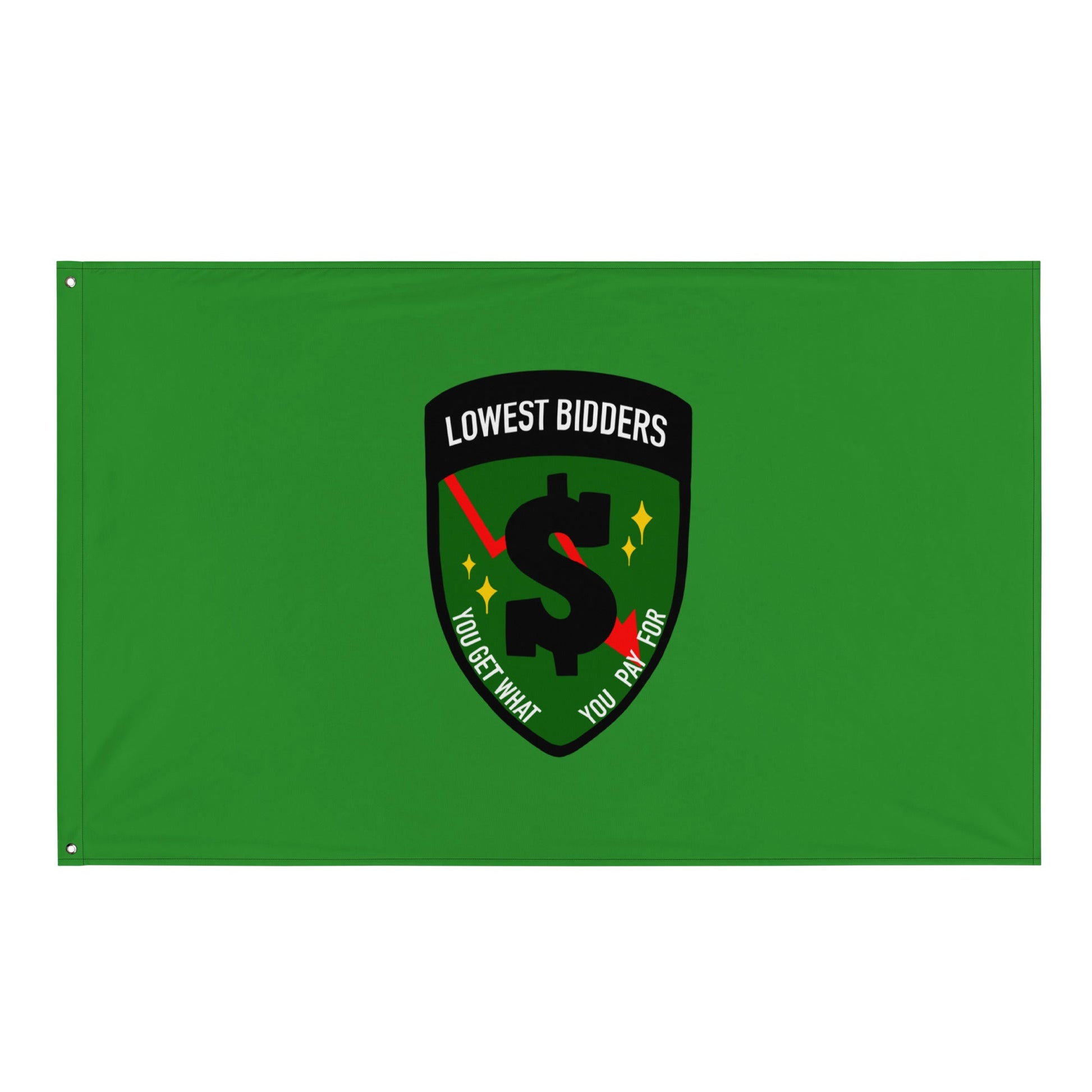 Flag | The Lowest Bidders | Emblem Logo