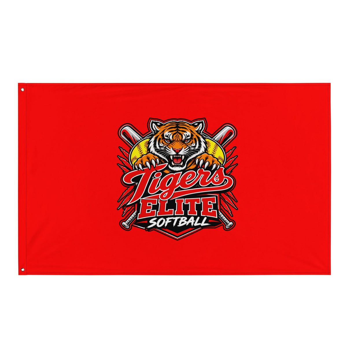 Flag | Tigers Elite Softball | Emblem Logo