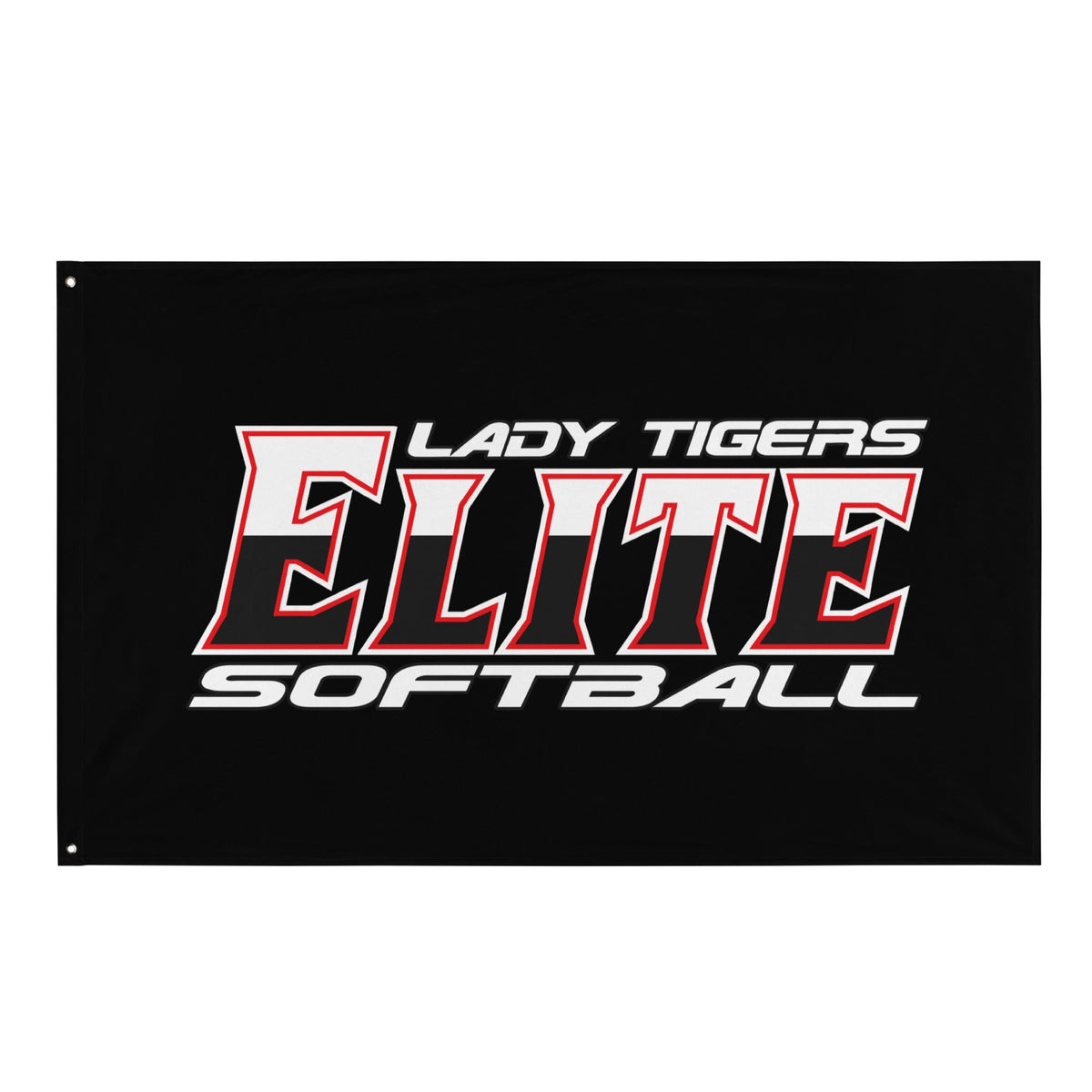 Flag | Tigers Elite Softball | Modern Script Logo