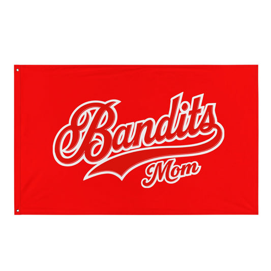 Flag | Tri - City Baseball | Bandits Mom Logo