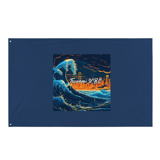 Flag | Tsunami Volleyball Club | Glow Tide Athletics Logo