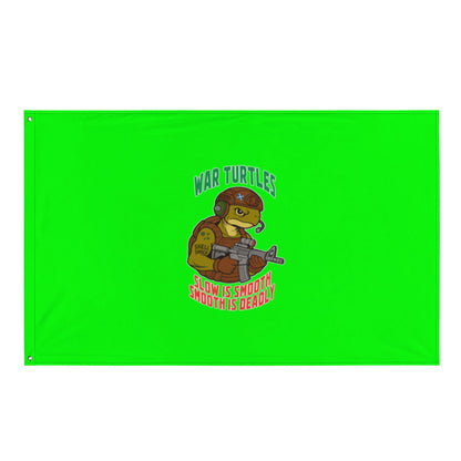 Flag | War Turtles | Mascot Logo