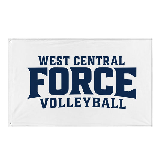 Flag | West Central Force Volleyball | Blue Logo