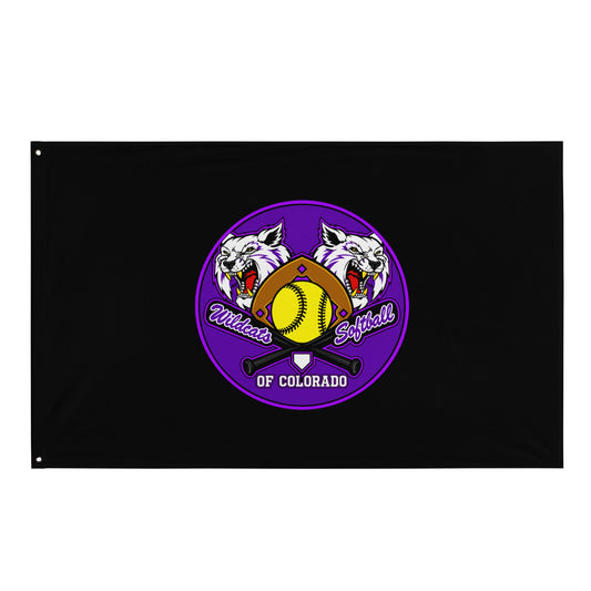 Flag | Wildcats Softball | Badge Logo