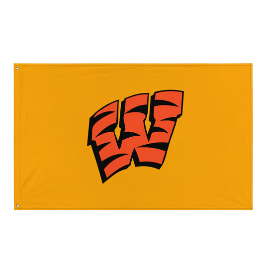 Flag | Woodlake Boys Basketball | W Crest Logo