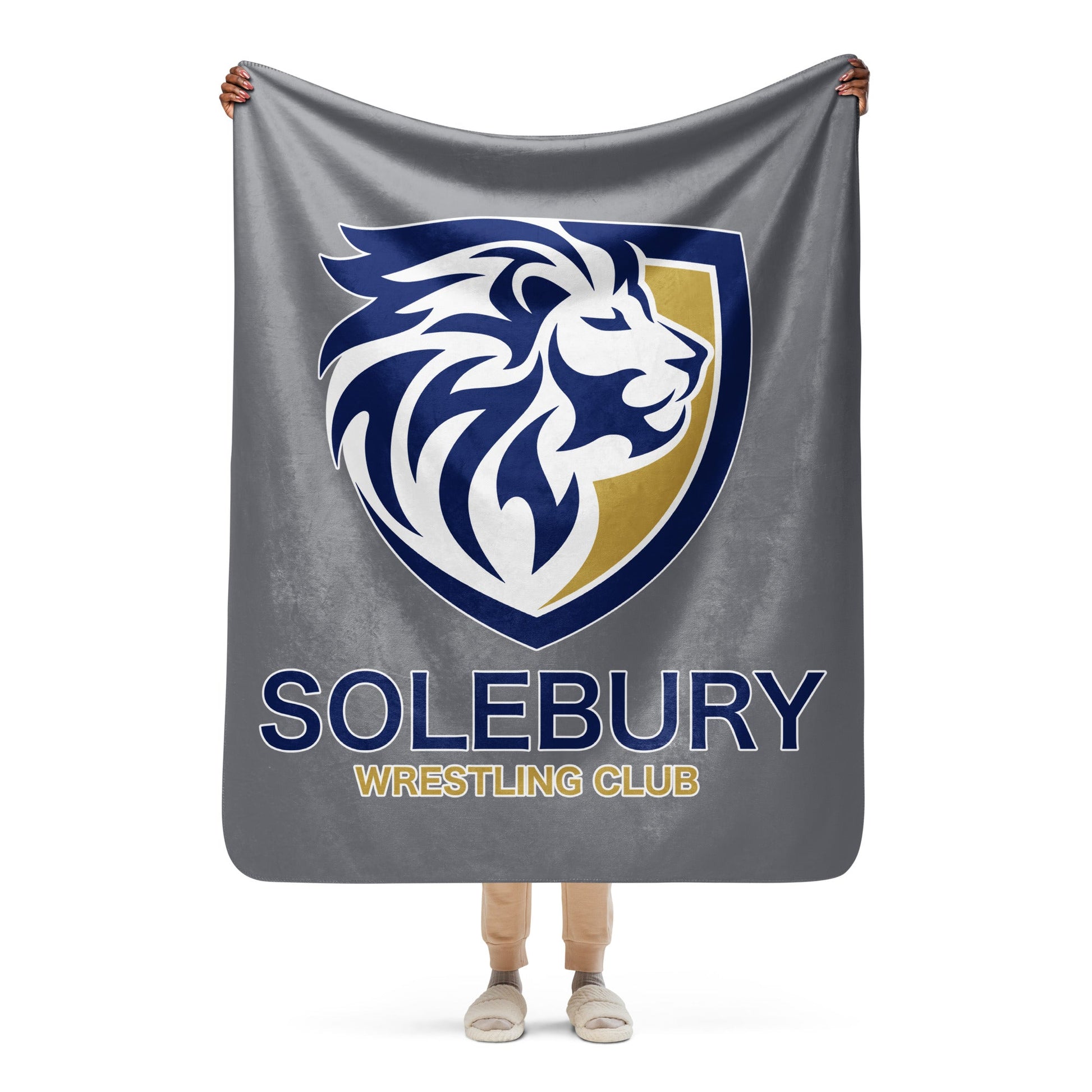 Grey Sherpa Blanket - Solebury Wrestling Club