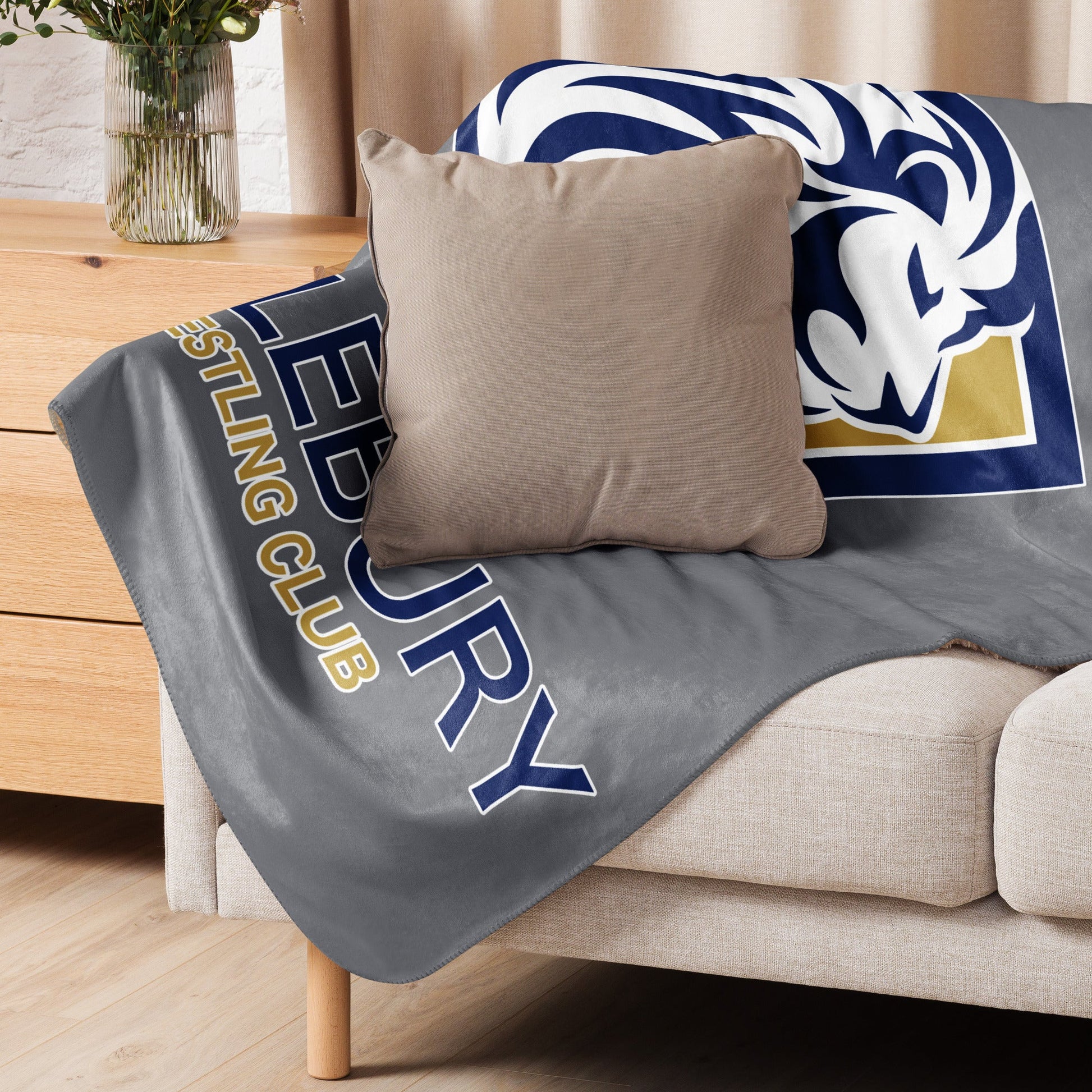 Grey Sherpa Blanket - Solebury Wrestling Club