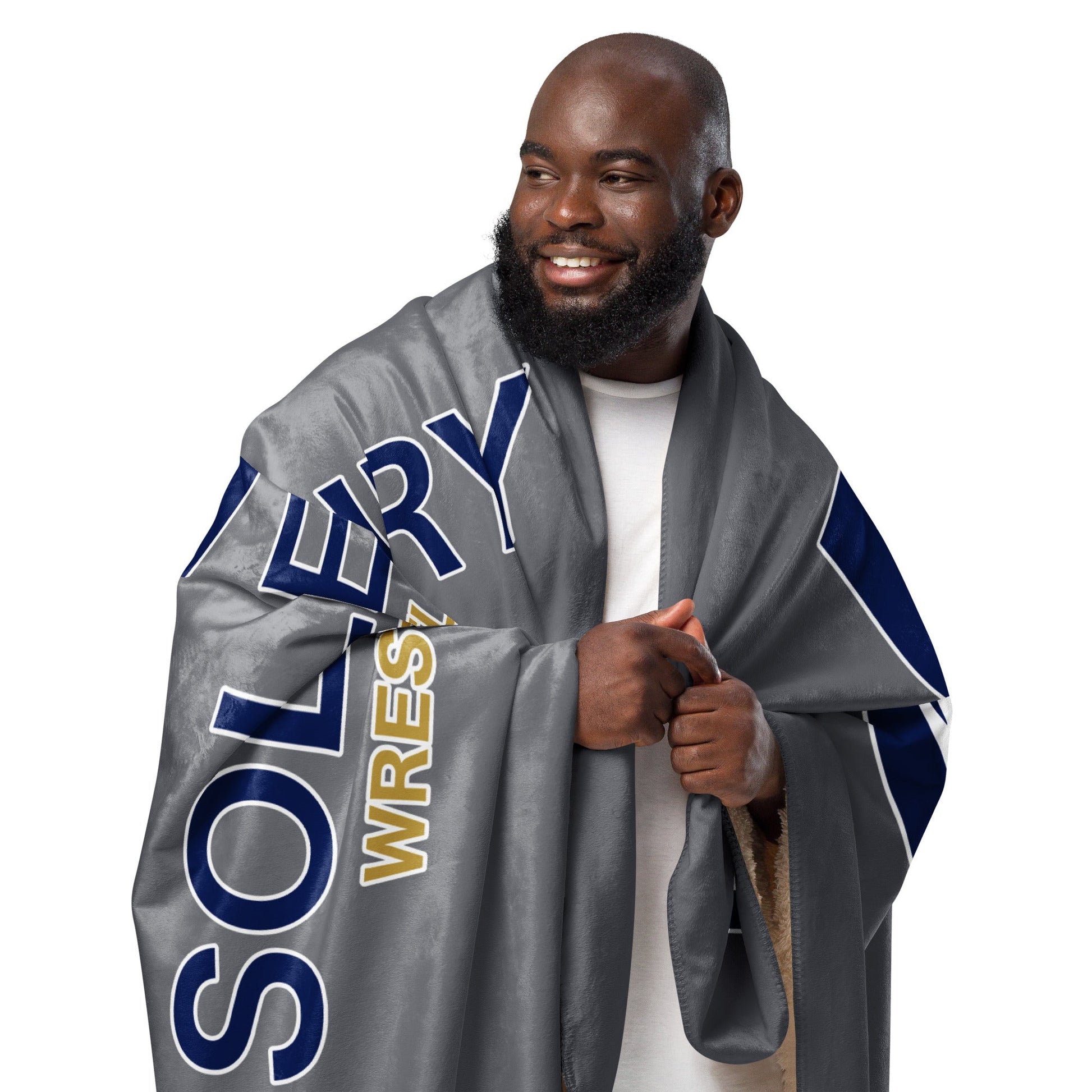 Grey Sherpa Blanket - Solebury Wrestling Club