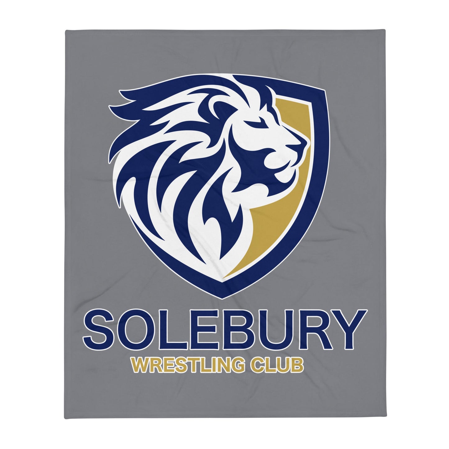 Grey Throw Blanket - Solebury Wrestling Club