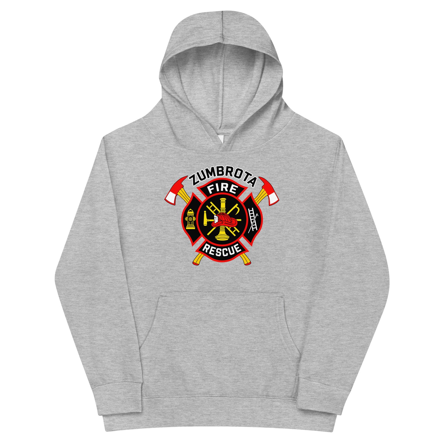 Performance | Youth Hoodie | Zumbrota Fire Department | Vanguard Logo