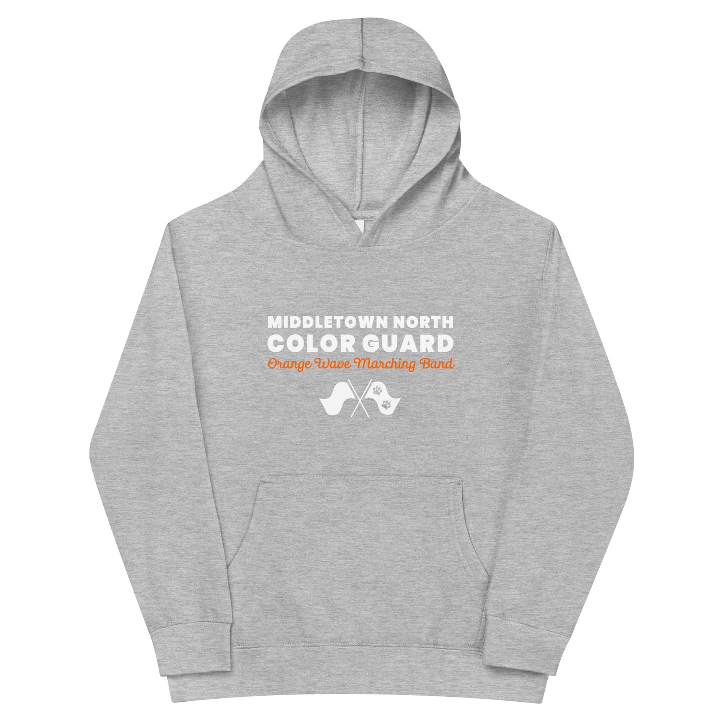 Performance | Youth Hoodie | Orange Wave Marching Band | Modern Script Logo