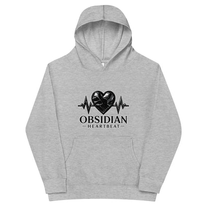 Performance | Youth Hoodie | Obsidian Heartbeat | Pulse Athletics Logo